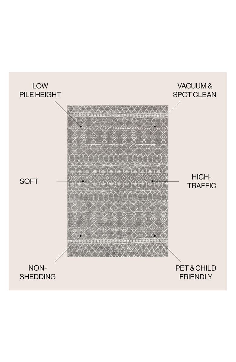 JONATHAN Y Izil Moroccan Beni Souk Area Rug, Alternate, color, Gray/Cream