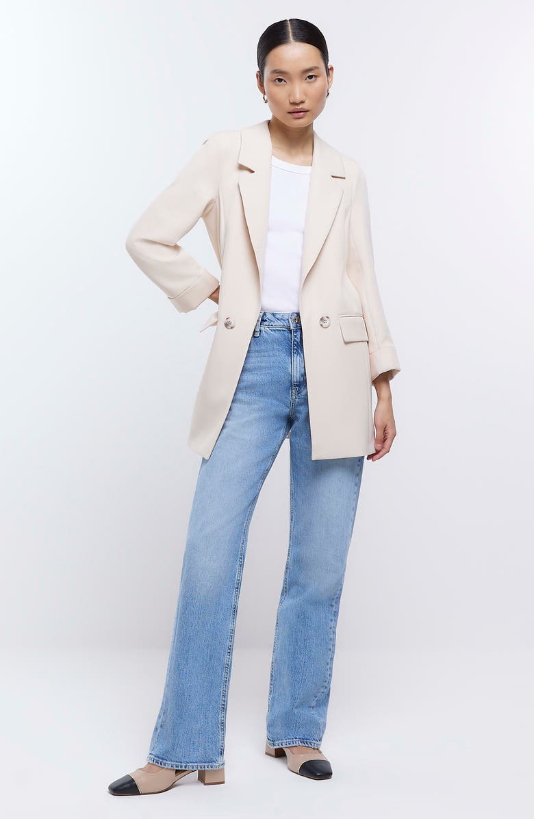 River Island Longline Soft Blazer, Alternate, color, 