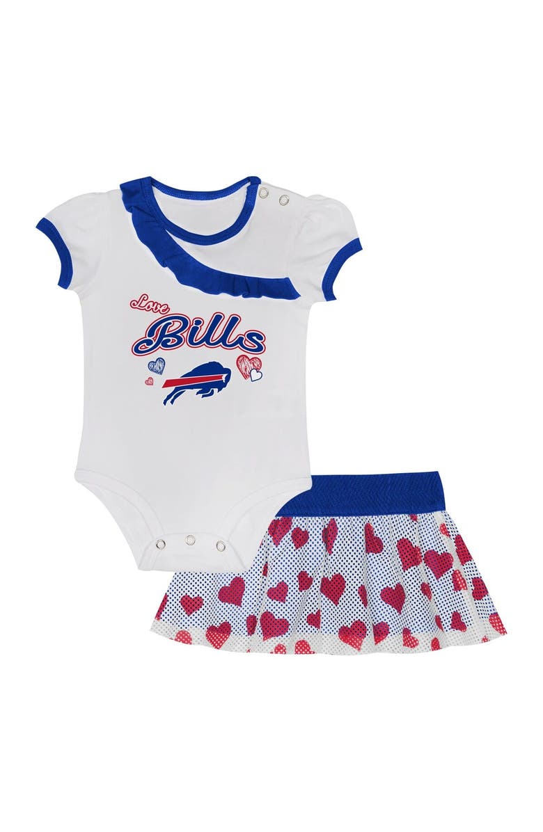Outerstuff Infant Buffalo Bills Love My Team Bodysuit & Skirt Set, Main, color, Royal