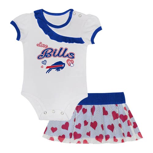 Outerstuff Kids'  Infant  Buffalo Bills Love My Team Bodysuit & Skirt Set In Blue