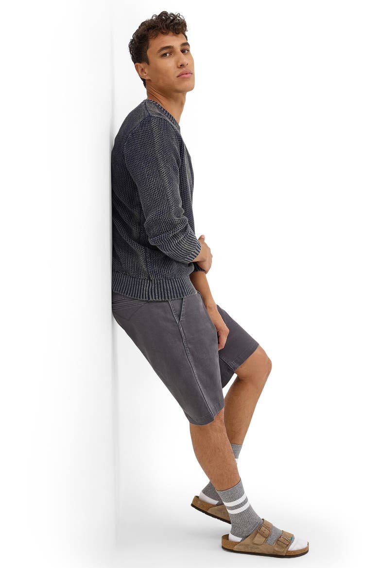 Casey Jones Stretch Cotton Shorts, Alternate, color, FADED BLACK