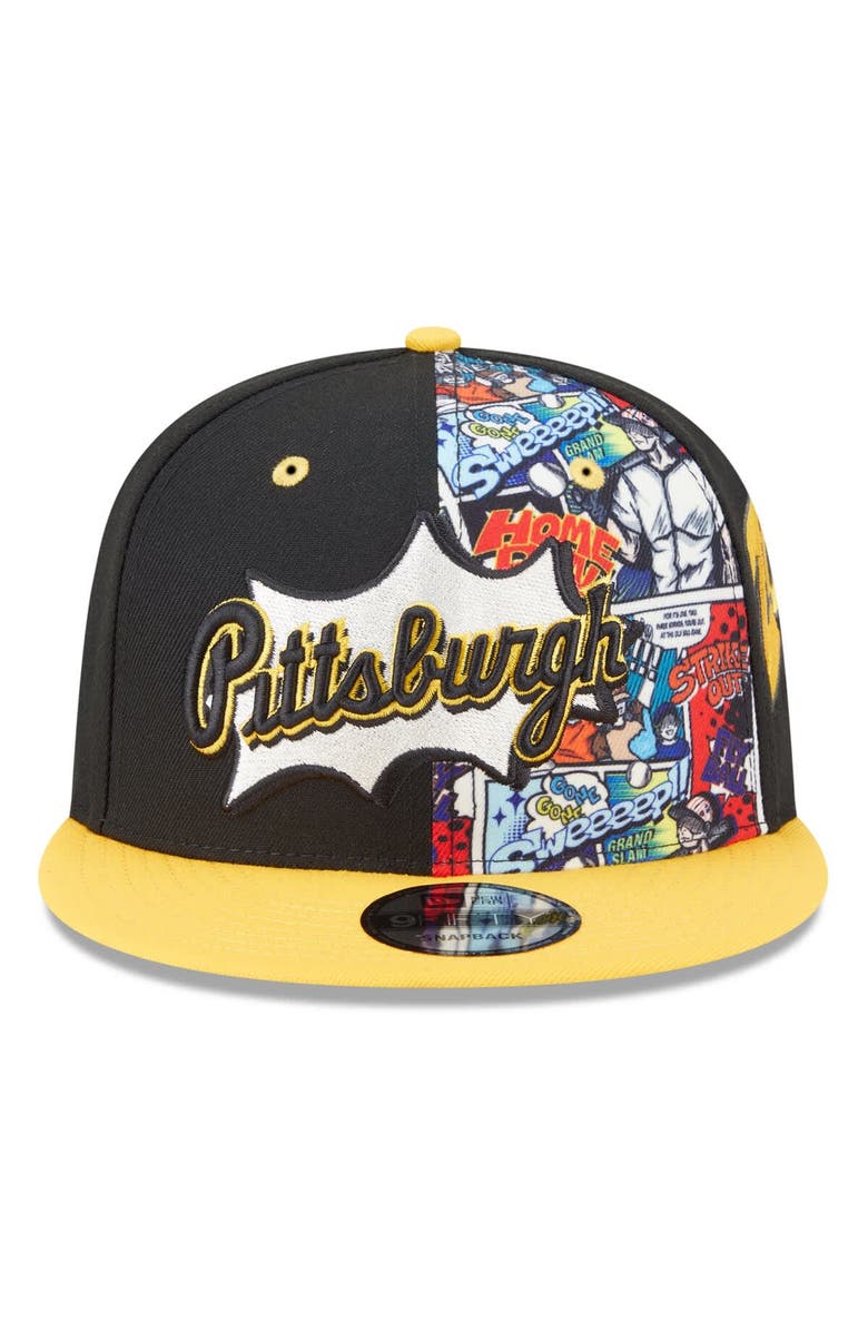 New Era Men's New Era Black/Gold Pittsburgh Pirates 2025 MLB Diamond Hero Edition 9FIFTY Snapback Hat, Alternate, color, Black