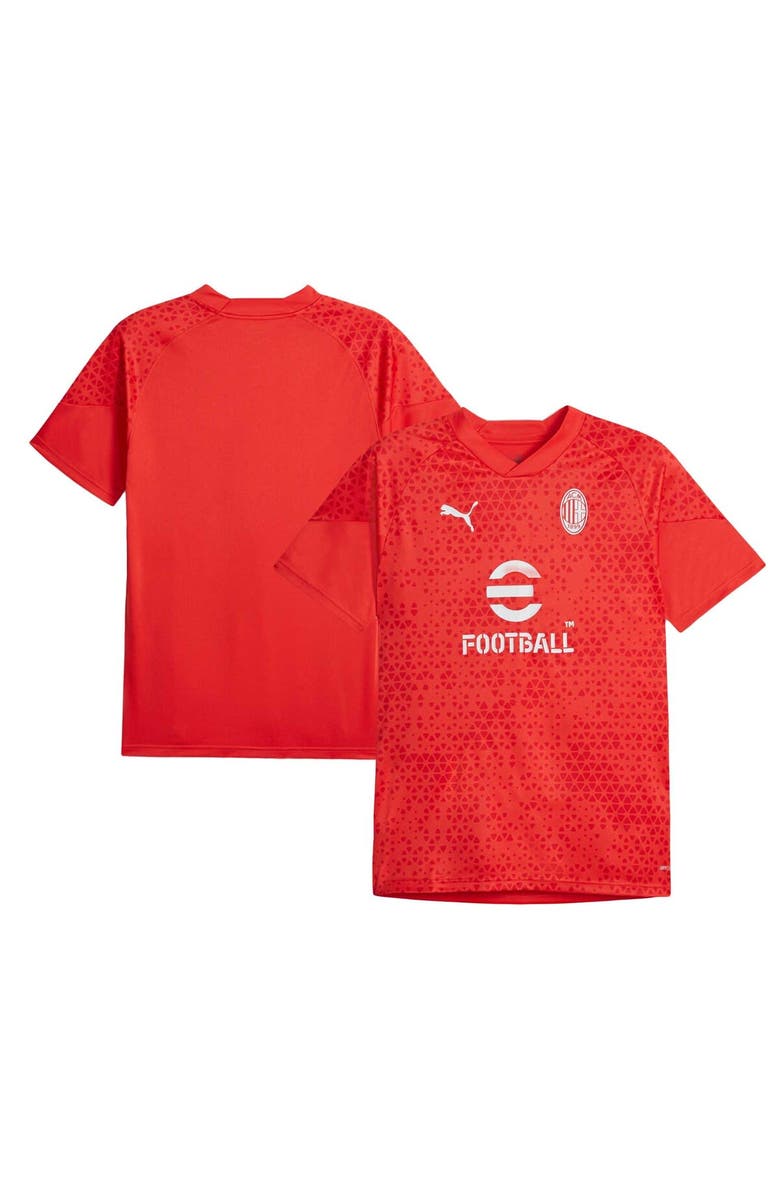 PUMA Men's Puma  Red AC Milan 2023/24 Training Jersey, Main, color, 