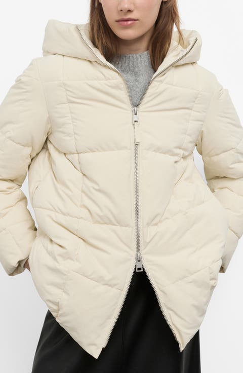 Quilted Hooded Puffer Coat