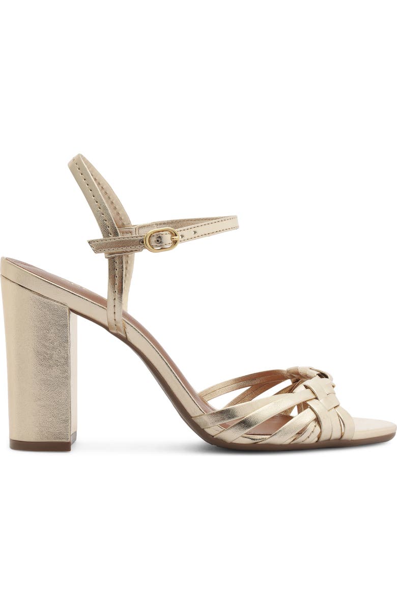 Arezzo Nina Ankle Strap Sandal, Alternate, color, Platino