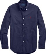 Polo Ralph Lauren Classic Fit Garment-Dyed Long Sleeve Oxford Shirt
