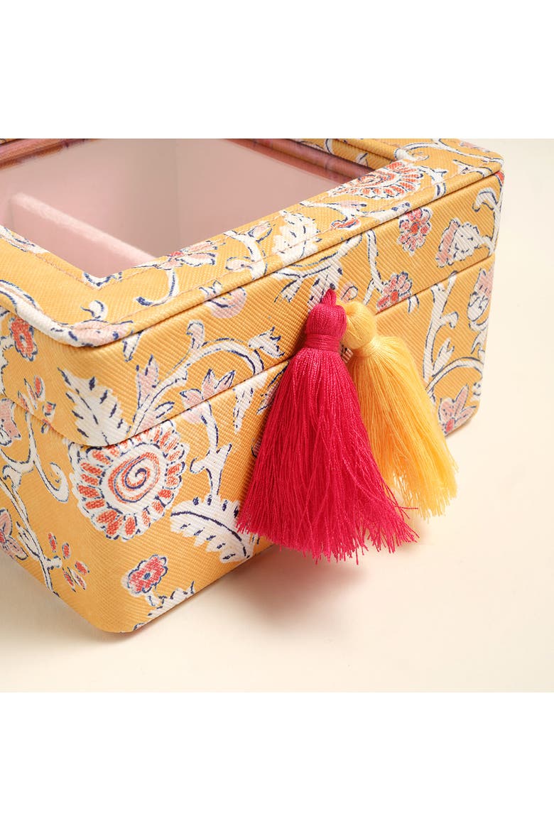 Meilin Jewelry Box 5.5" Artisan, Alternate, color, Yellow