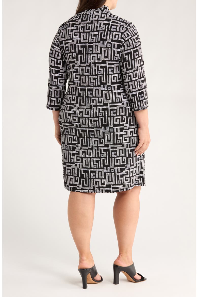 Two Piece Jacket & Dress, Alternate, color, BLACK