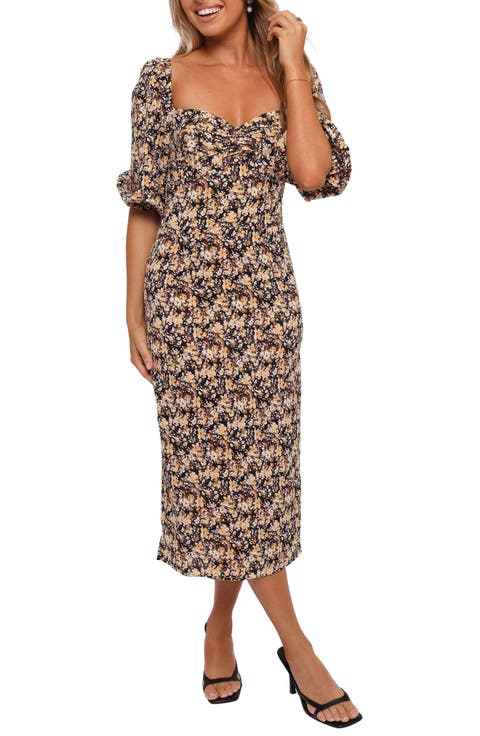Oona Floral Midi Dress