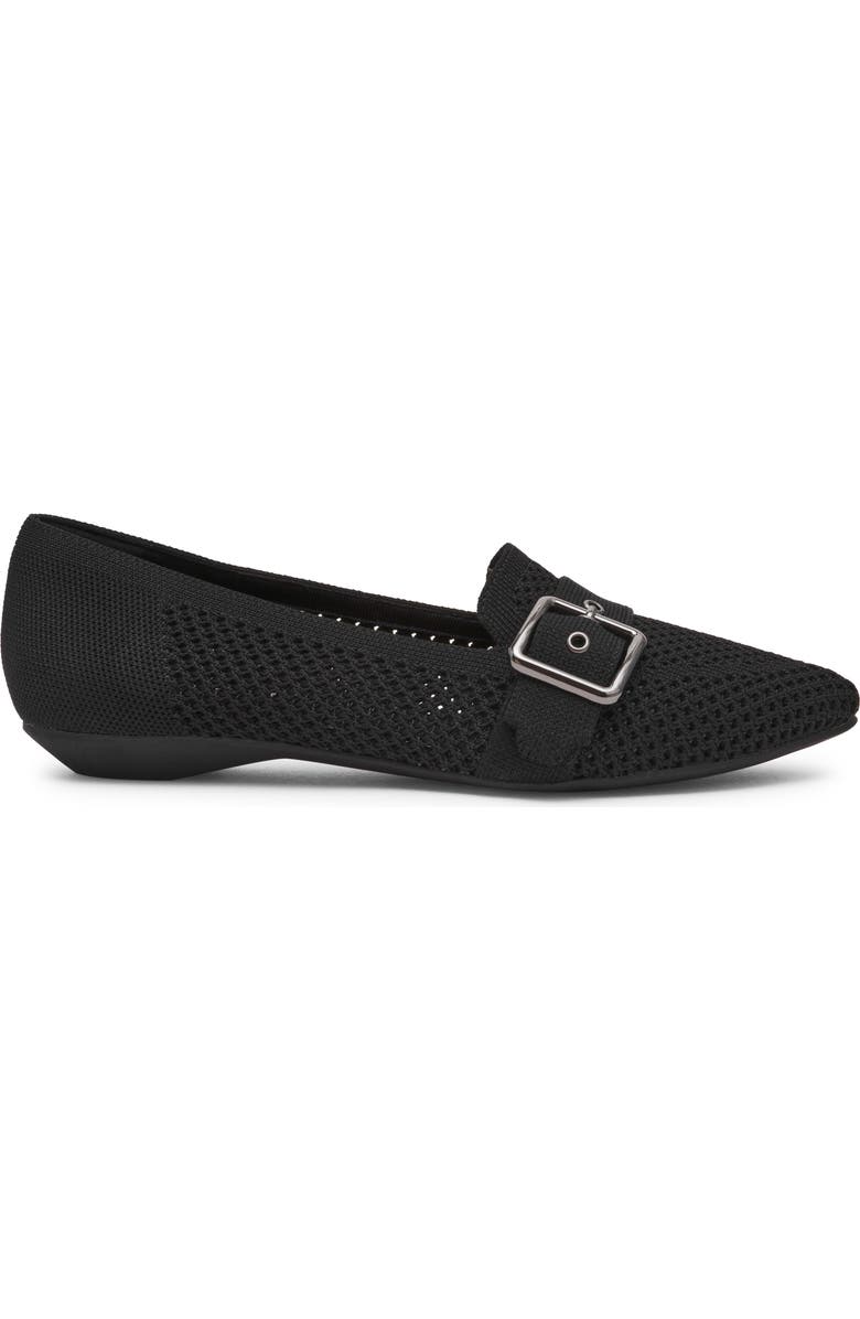 Anne Klein Oakland Pointed Toe Knit Flat, Alternate, color,