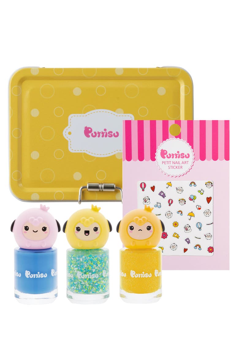 3-Color Safe Nail Art Kit, Main, color, Magic Meadow
