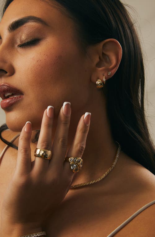 Miranda Frye Lunette Hoop Earrings In Gold