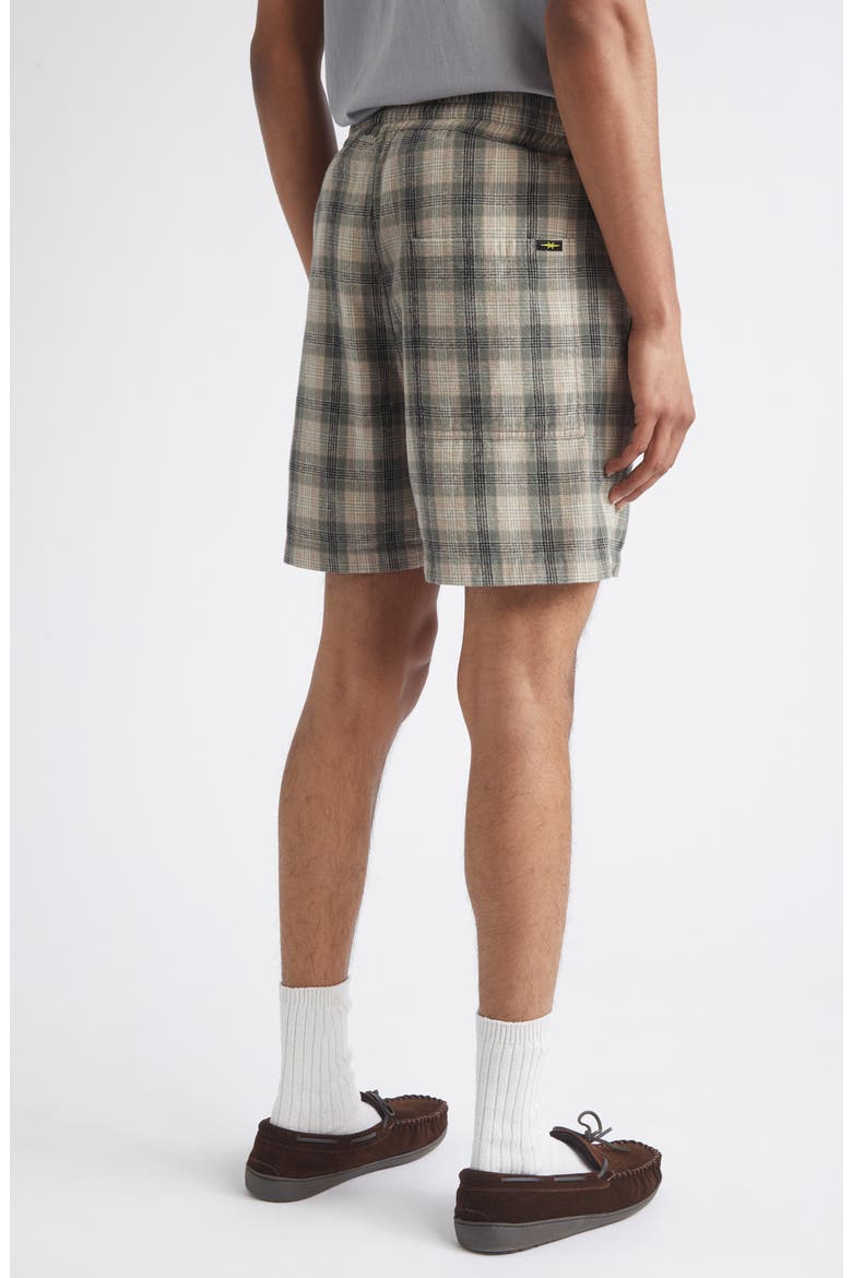 Kennedy Plaid Cotton Flannel Shorts, Alternate, color, SAGE PLAID