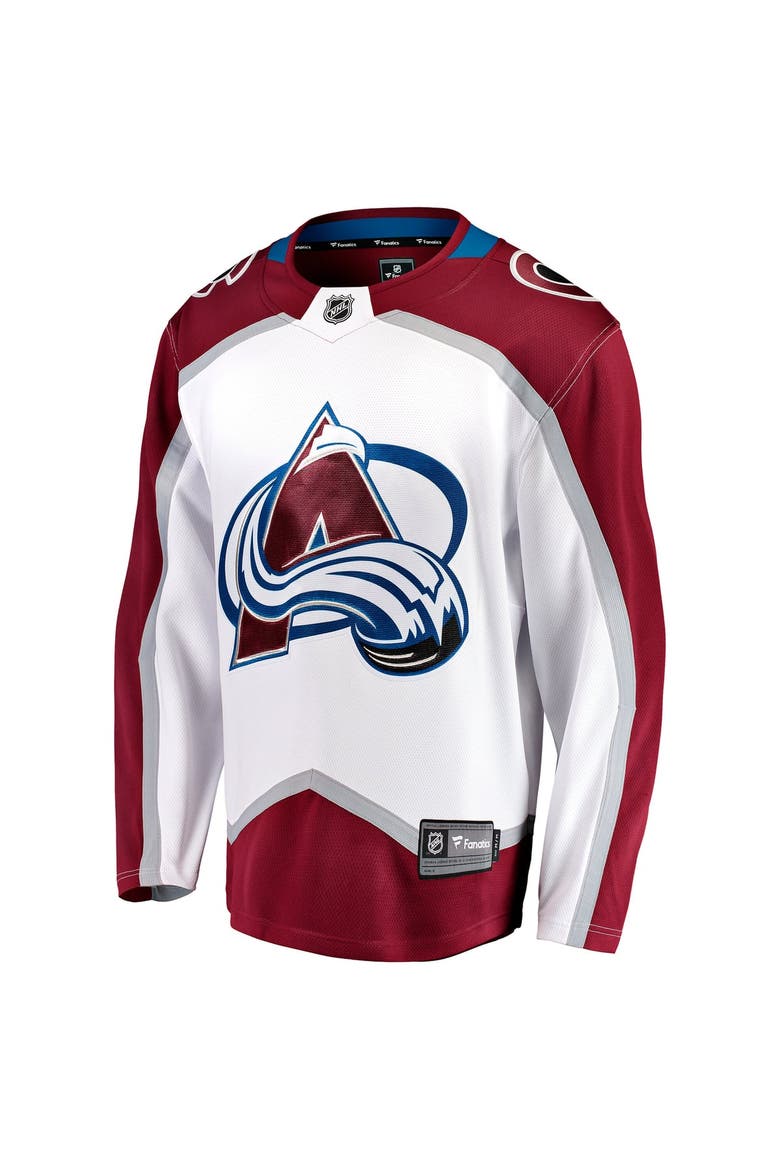 Men's Fanatics White Colorado Avalanche Away Breakaway Jersey, Alternate, color, White