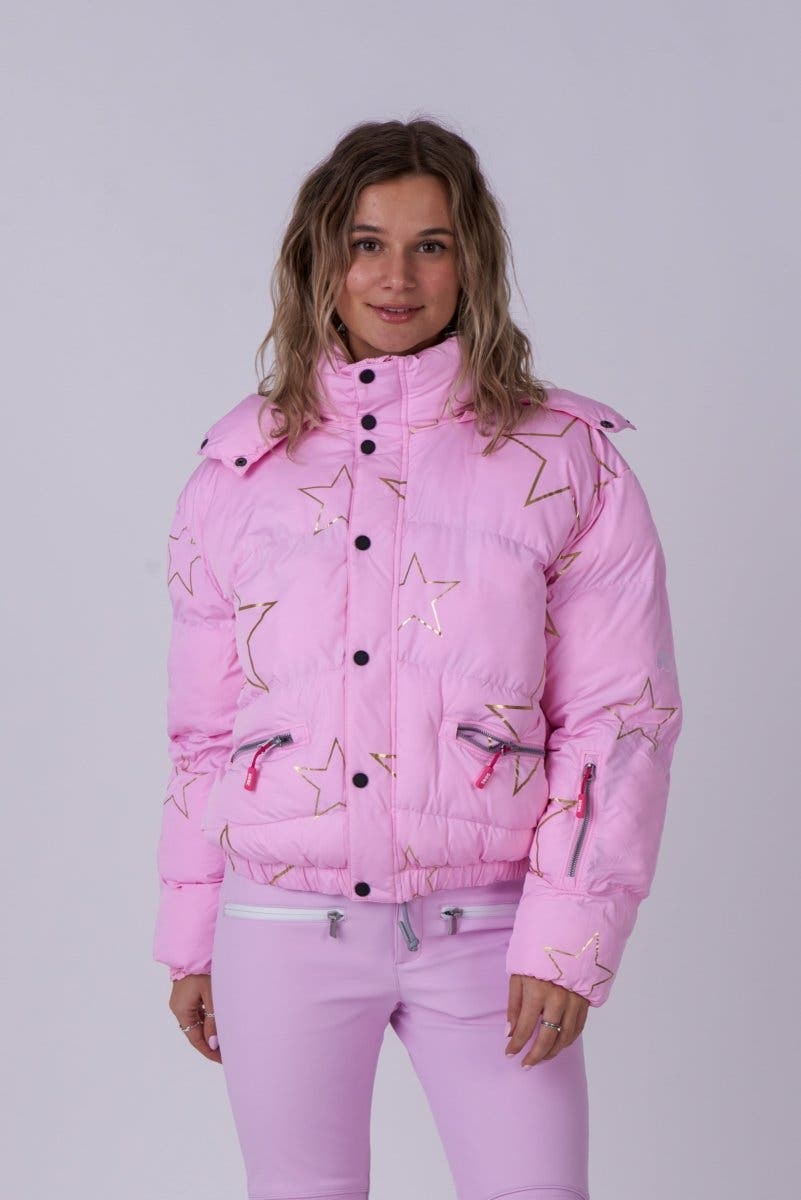 selected Pink with Gold Stars