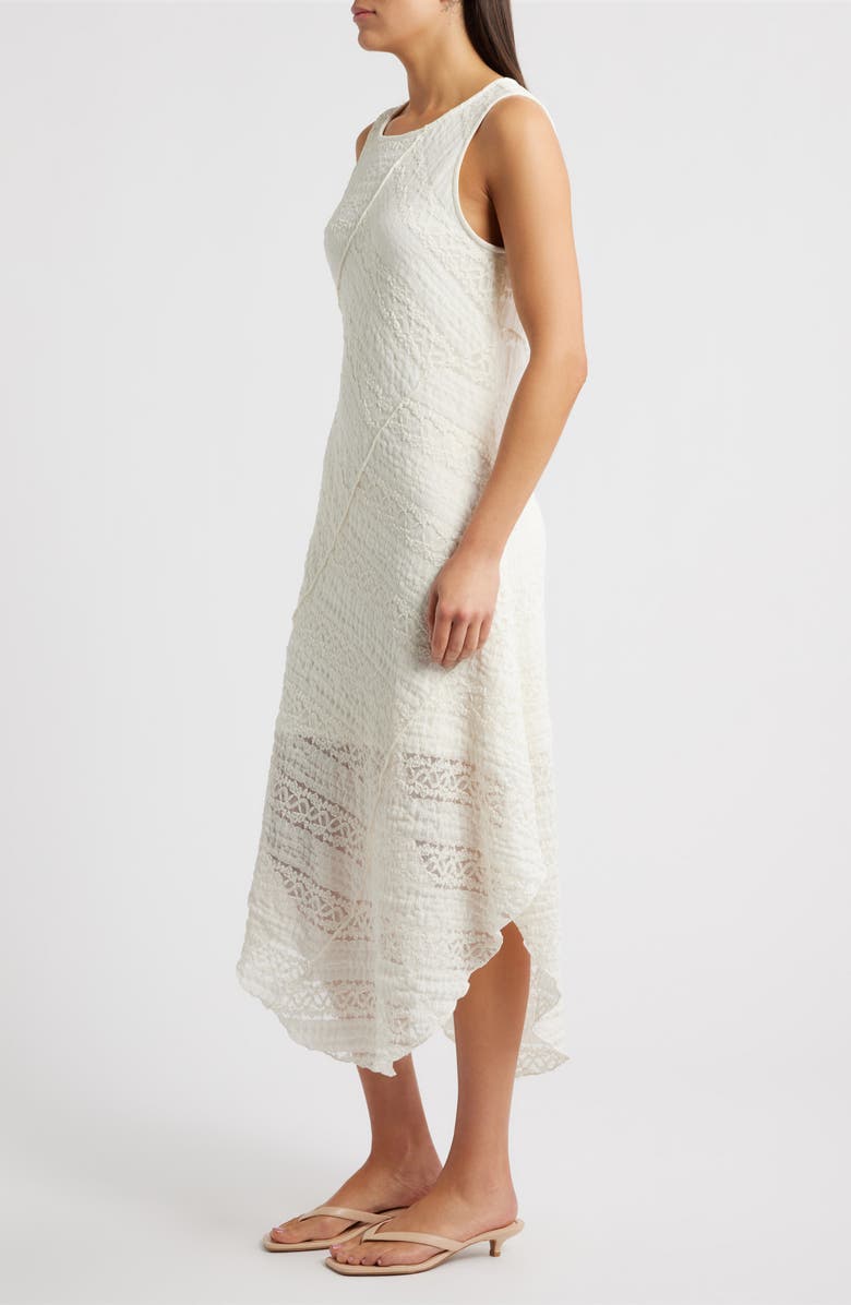 CITY BLUES Ribbon Lace Sleeveless Maxi Dress, Alternate, color, Gardenia