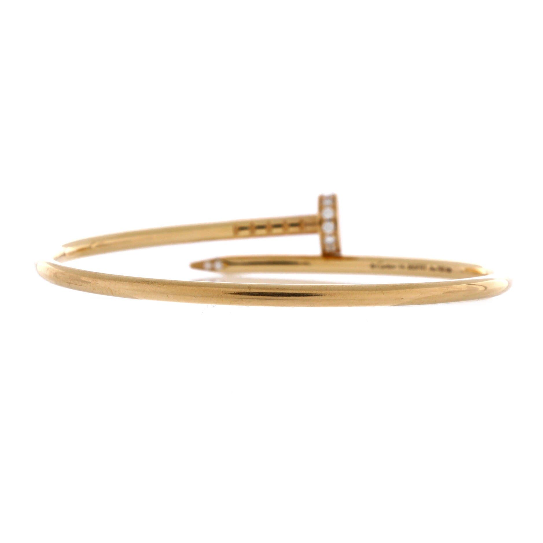 Juste un Clou Bracelet 18K Yellow Gold with Diamonds Small, Alternate, color, Metallic Gold