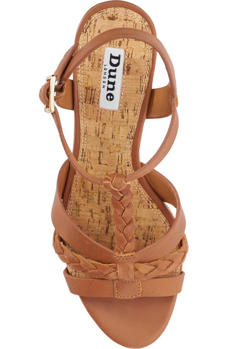 Dune London Koali Wedge Sandal, Alternate, color, Tan