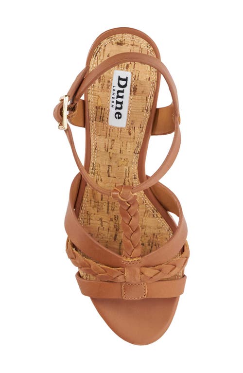 Dune London Koali Wedge Sandal In Tan