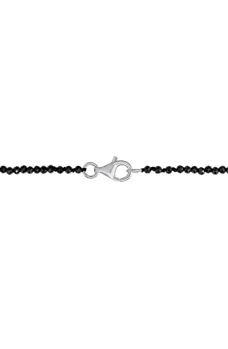 DELMAR Black Spinel & Cultured Pearl Station Necklace, Alternate, color,
