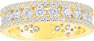SUZY LEVIAN 14K Gold CZ Modern Eternity Band