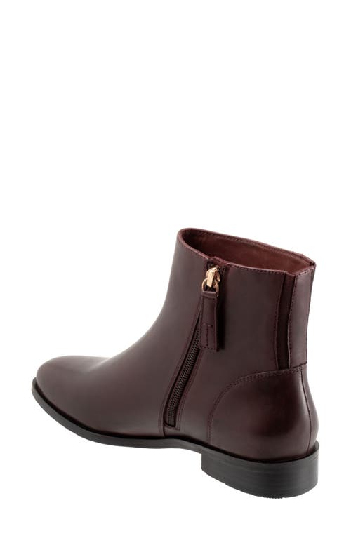 Trotters Ava Bootie In Burgundy