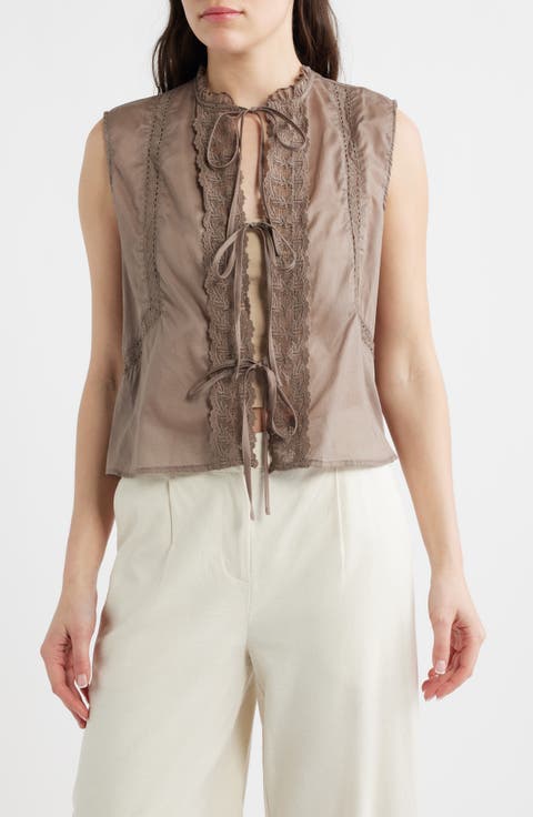 Rodas Lace Sleeveless Top