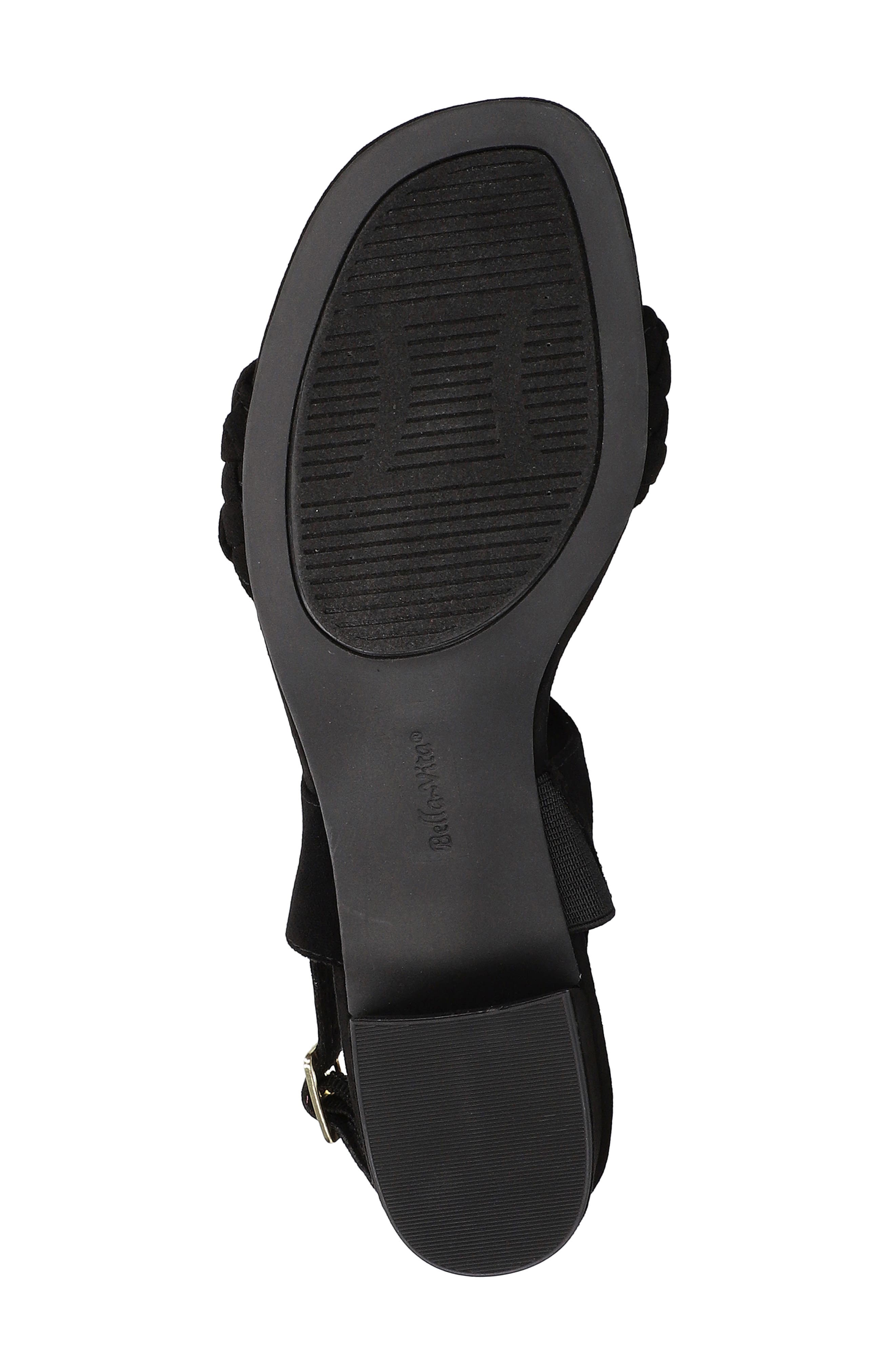 Bella Vita Ellison Slingback Sandal, Alternate, color, Black Faux Suede