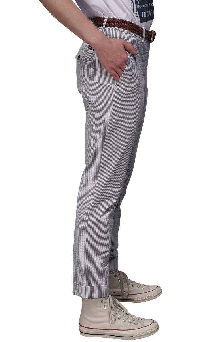 WILDFANG The Empower Seersucker Trouser, Alternate, color, Navy/White