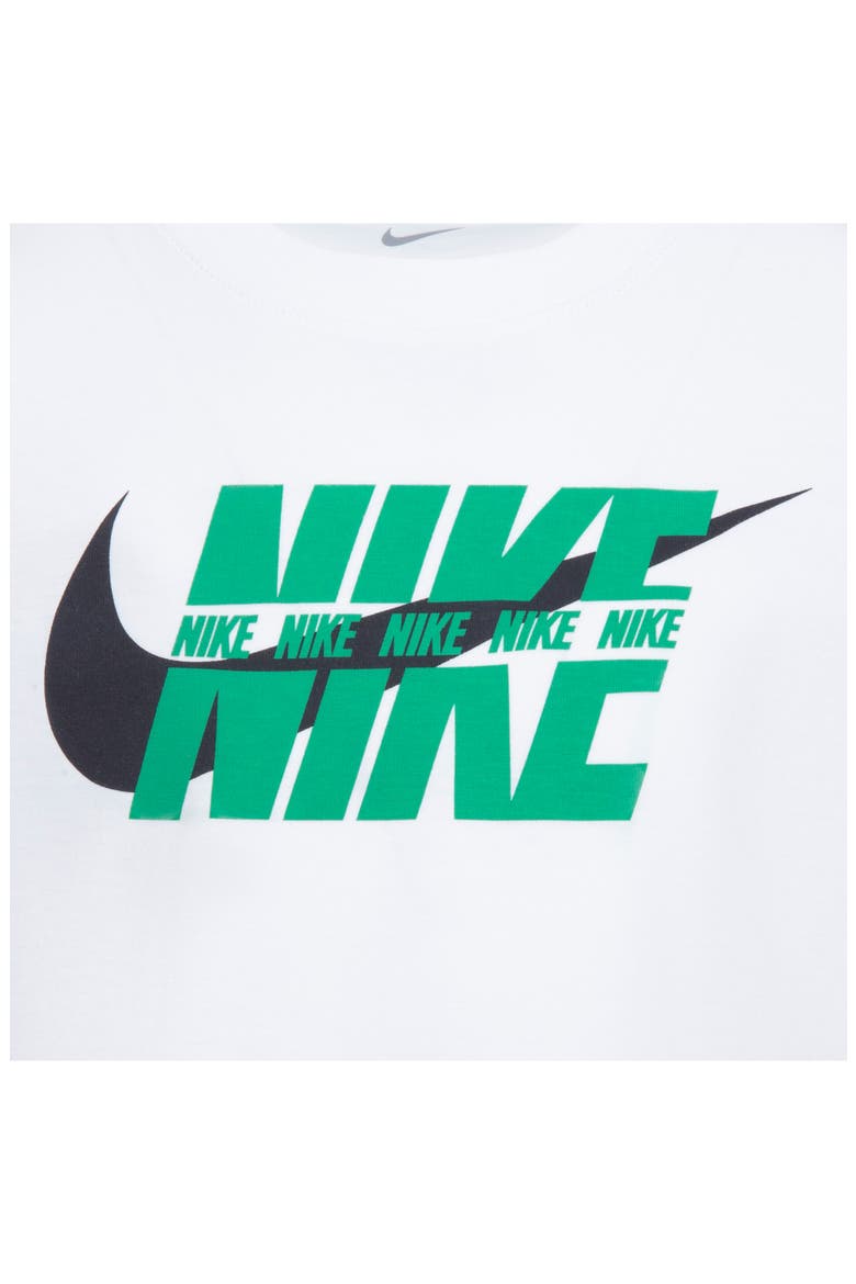 Kids' Split Logo Graphic T-Shirt, Alternate, color, WHITE