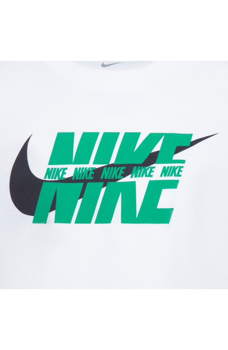 Nike Kids' Split Logo Graphic T-Shirt, Alternate, color, White
