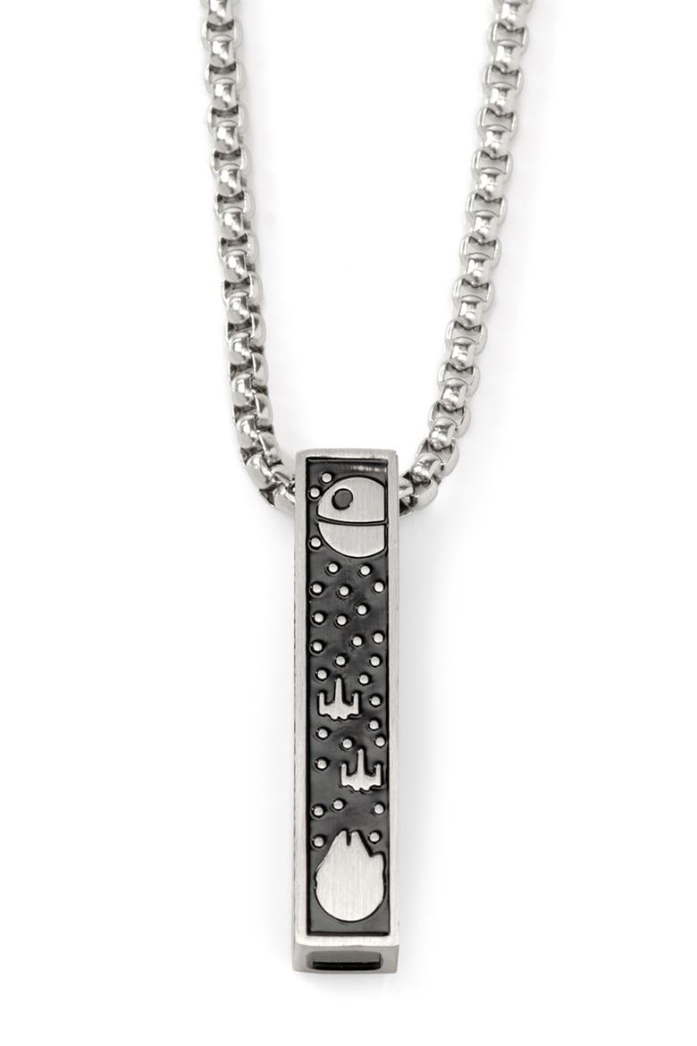 Star Wars A New Hope Pendant Necklace, Main, color, SILVER