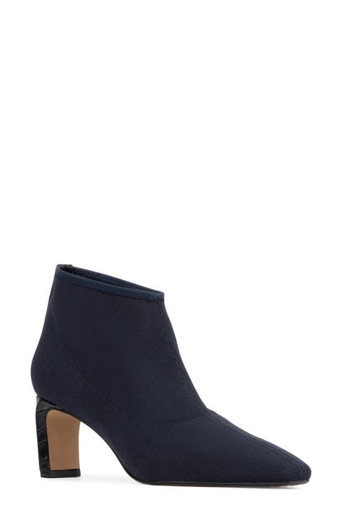 Birdee Croc Embossed Trim Bootie