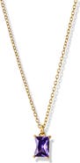 Argento Vivo Sterling Silver Birthstone Pendant Necklace