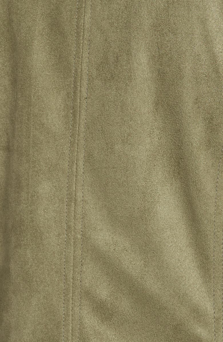 cupcakes and cashmere Faux Suede Moto Jacket, Alternate, color, 