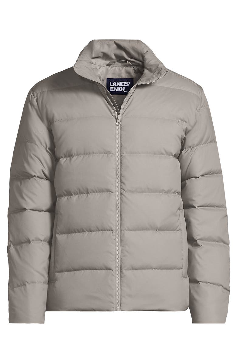 Lands' End Wide Channel 600 Down Puffer Jacket, Alternate, color, Birch Gray