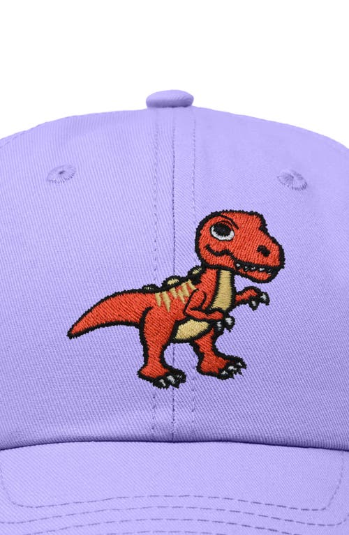 Dalix T-rex Embroidered Casual Cap In Lavender