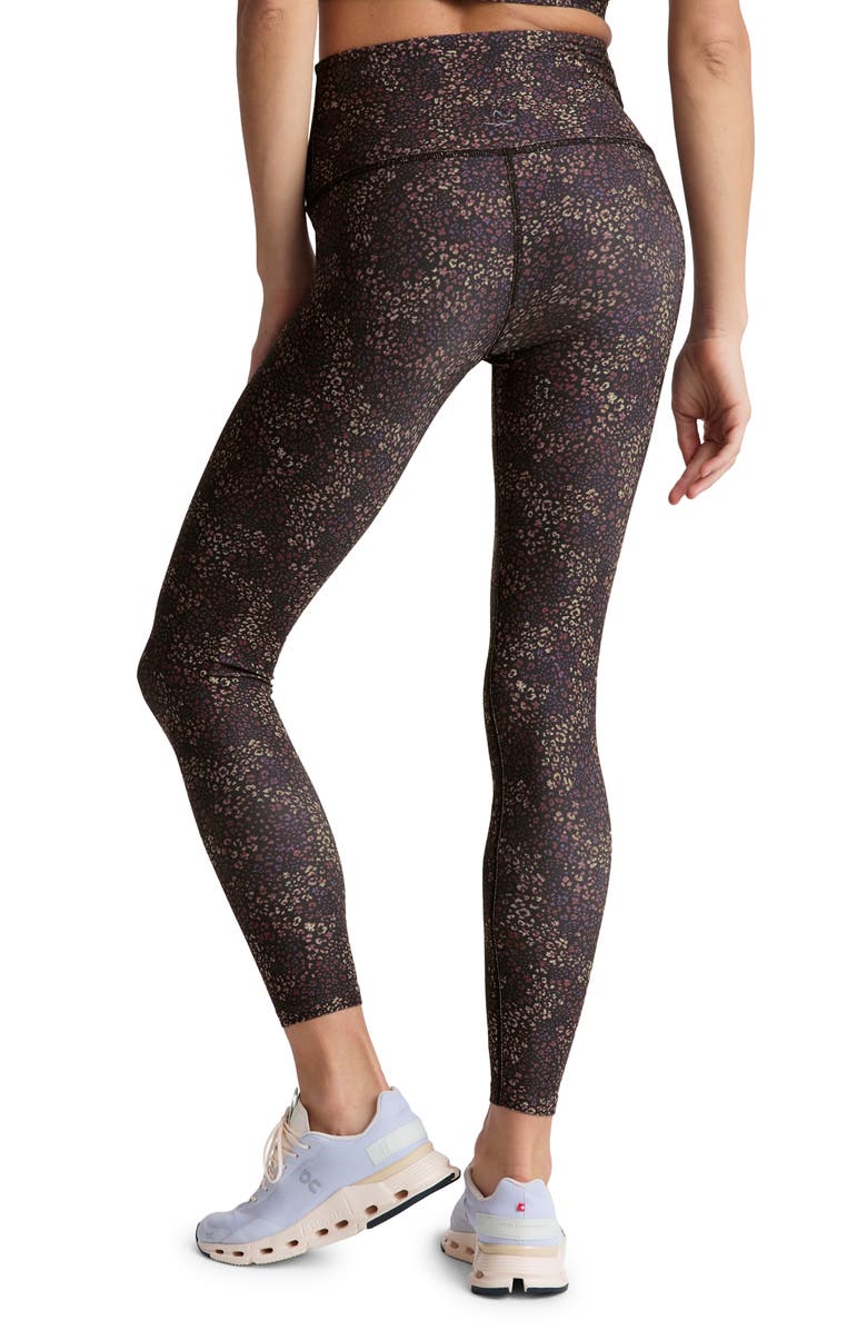 Beyond Yoga SoftMark Caught in the Midi High Waist Leggings, Alternate, color, Ditsy Leopard
