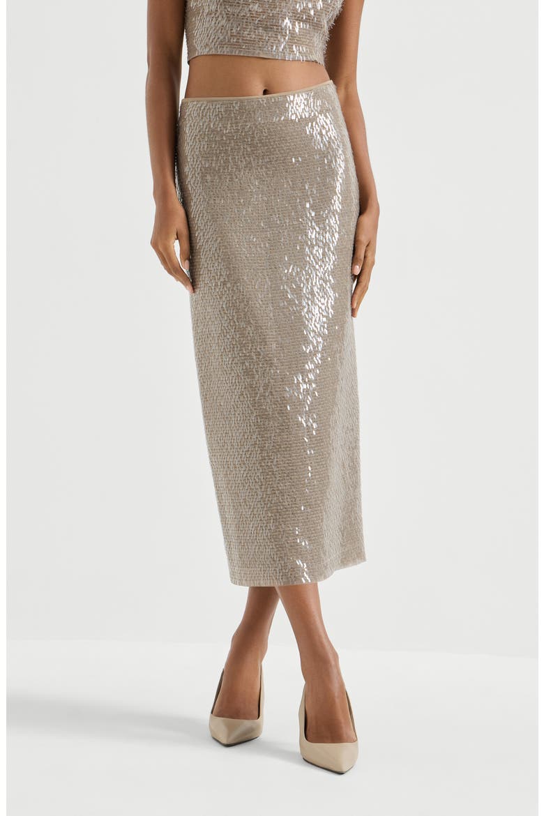 Dazzling Embroidery skirt, Main, color, Rope
