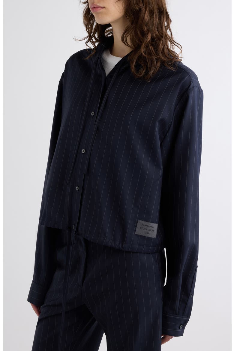 Sip Pinstriped Wool Jacket, Alternate, color, NAVY BLUE
