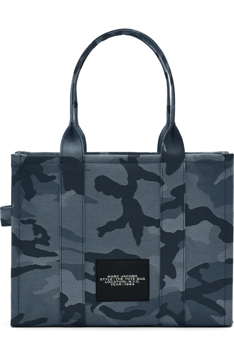 Marc Jacobs The Camo Jacquard Large Tote Bag, Alternate, color, Blue Multi