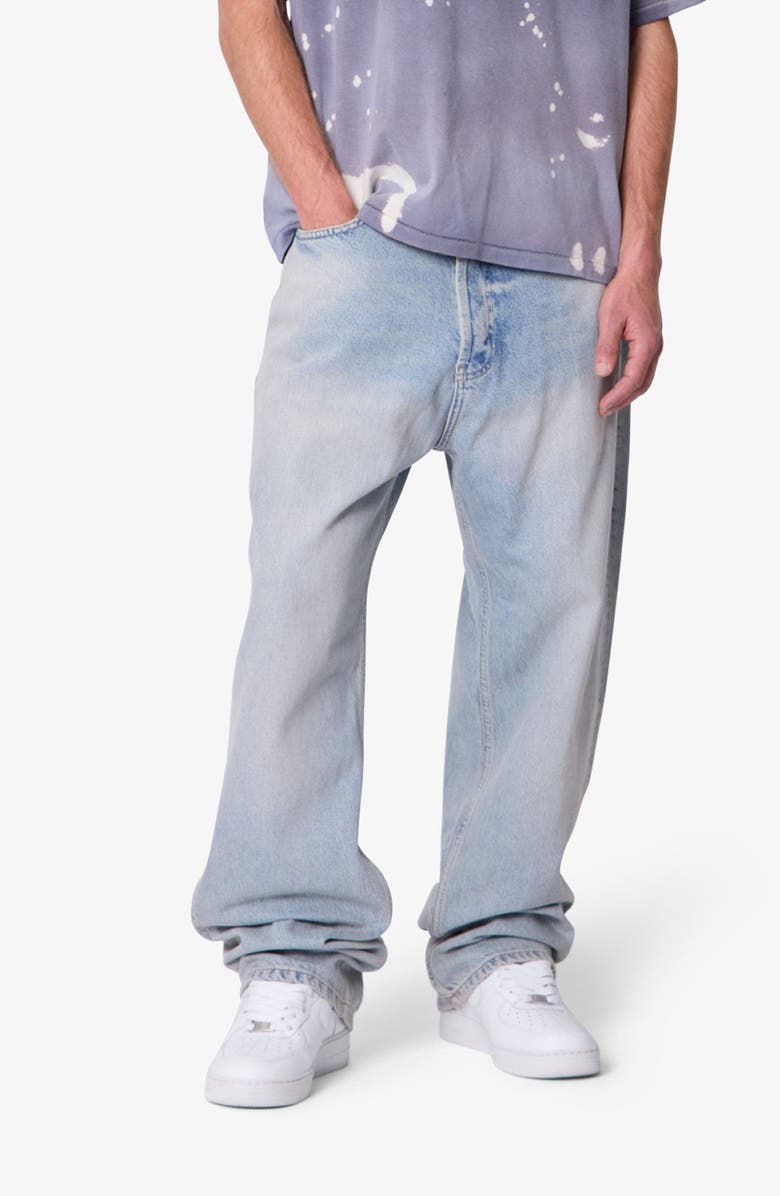 mnml Ultra Baggy Jeans, Alternate, color, Light Sand Washed Blue