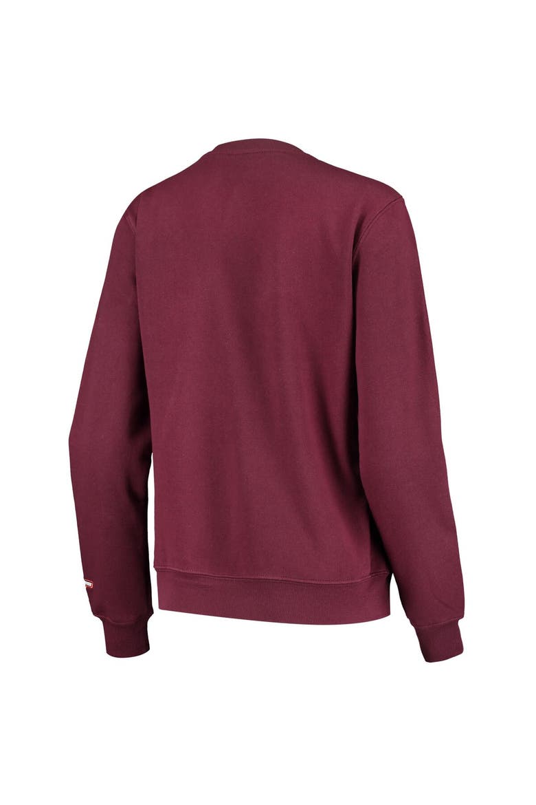 Women's Colosseum Maroon Virginia Tech Hokies Campanile Pullover Sweatshirt, Alternate, color, Maroon