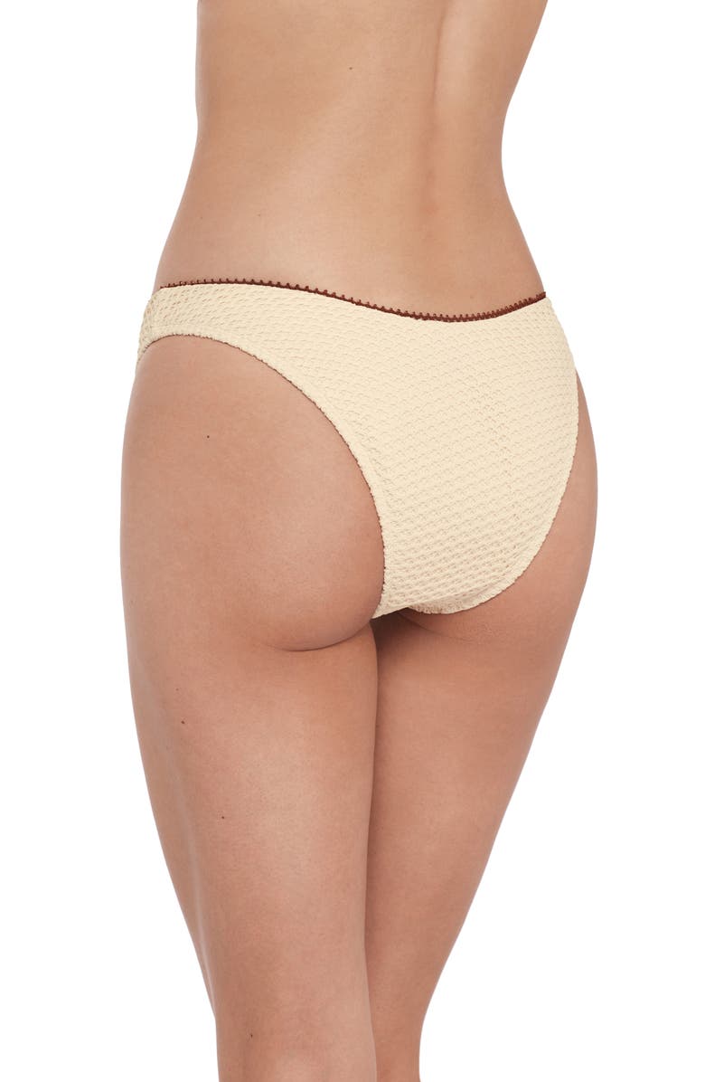 Steve Madden Scoop Front Hipster Bikini Bottoms, Alternate, color, Pearl