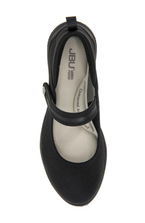 Jbu Women's Summer Mary Jane Flat Shoe In Black