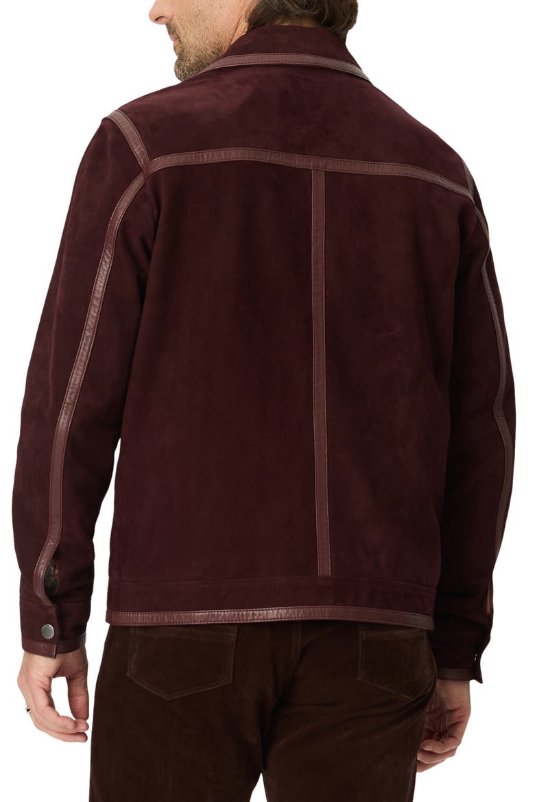 Holmbrook Suede Jacket, Alternate, color, BURGUNDY