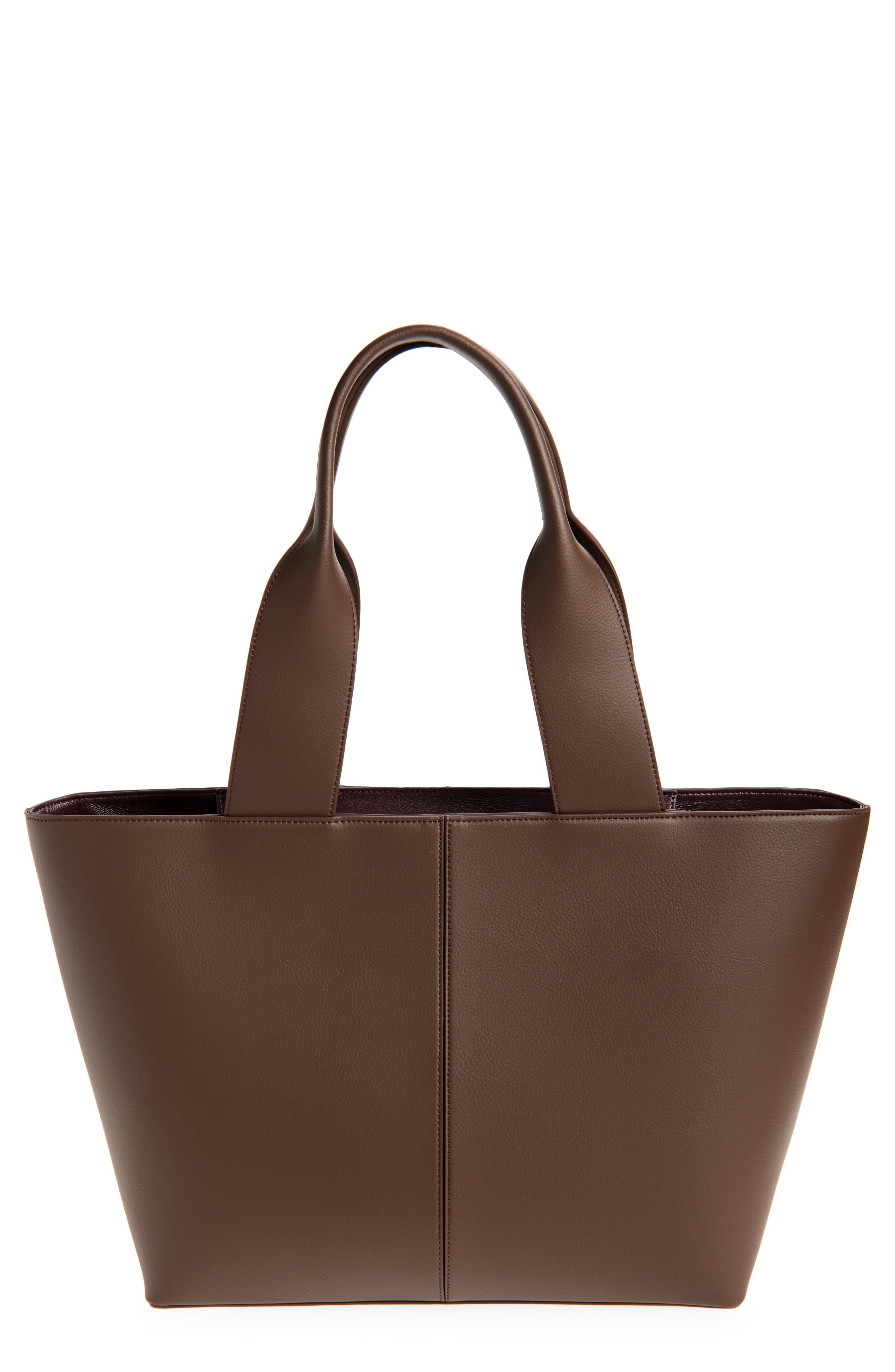 Freja New York Lafayette Faux Leather Tote in Espresso 