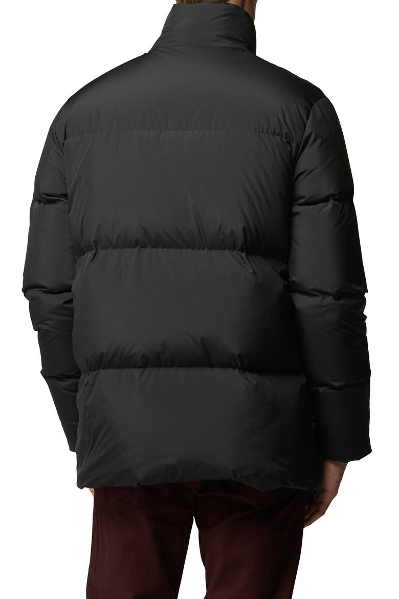 Ohau Water Resistant Down Puffer Jacket, Alternate, color, NERO