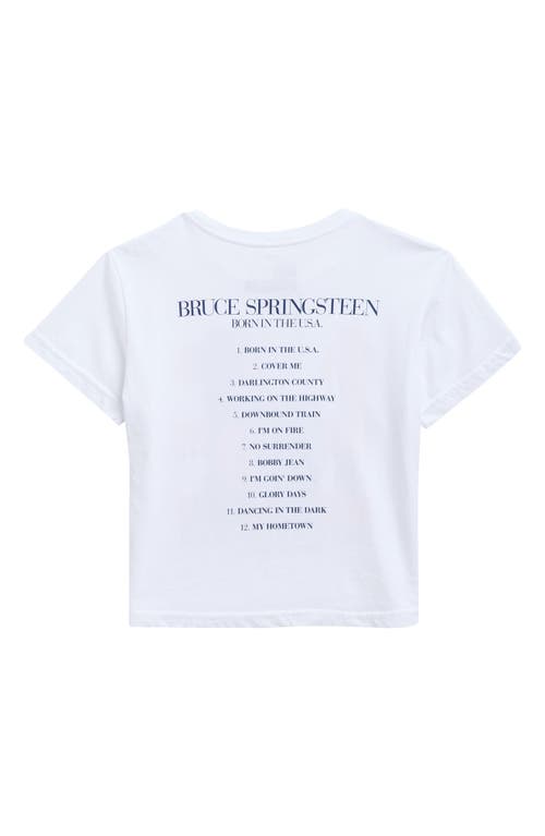 Merch Traffic Bruce Springsteen Graphic T-shirt In White