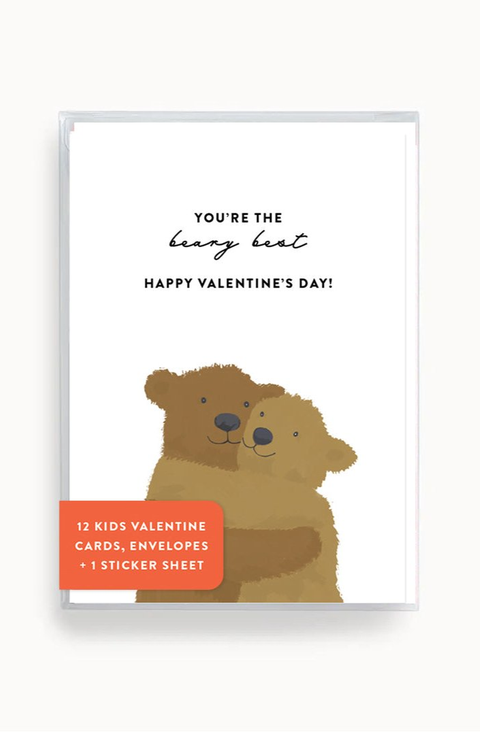 The Beary Best Kids Mini Valentines Set of 12